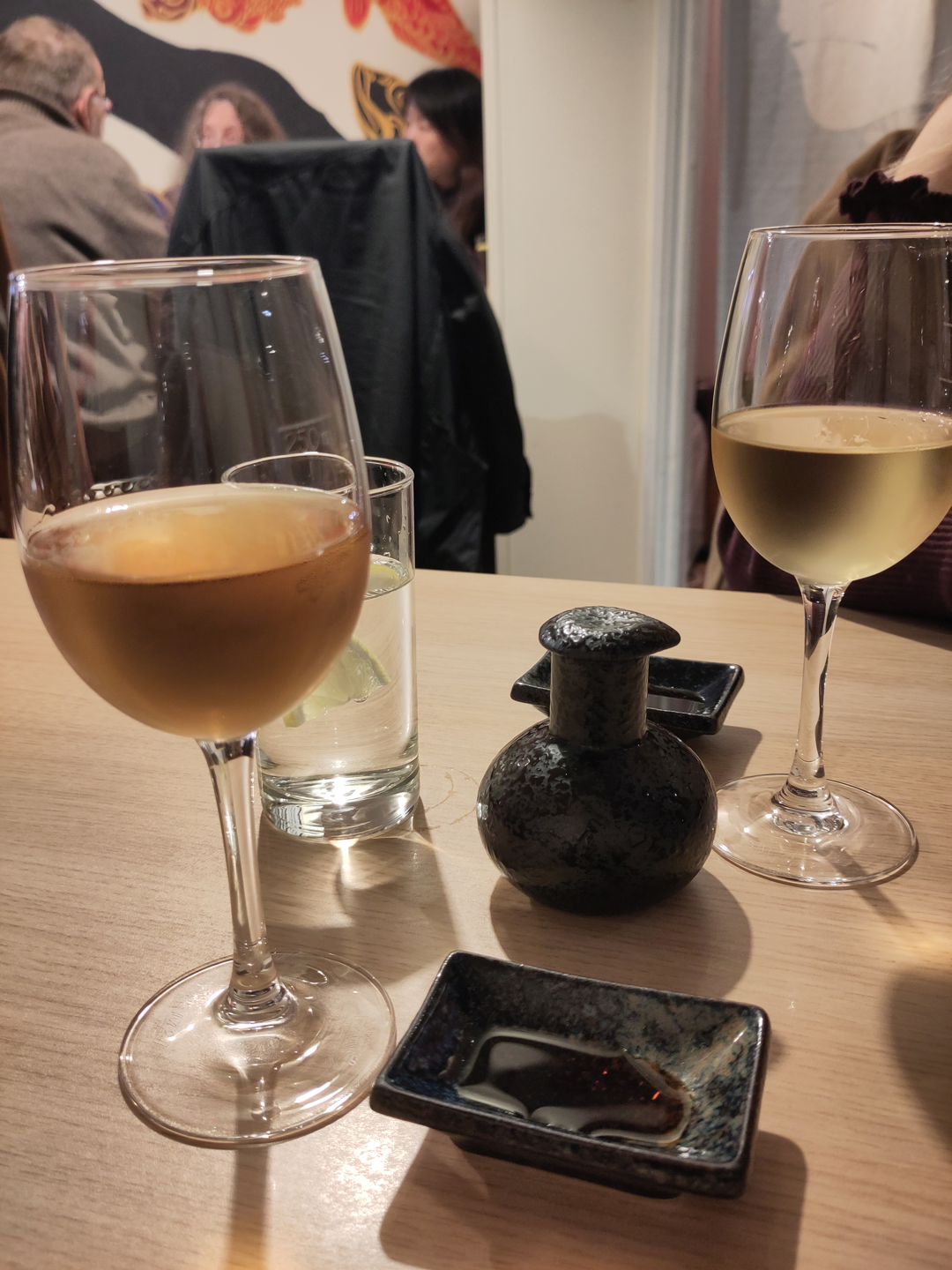 Takara Plum Wine (10%), Takara Yamamori White Peach Liqueur (12%).