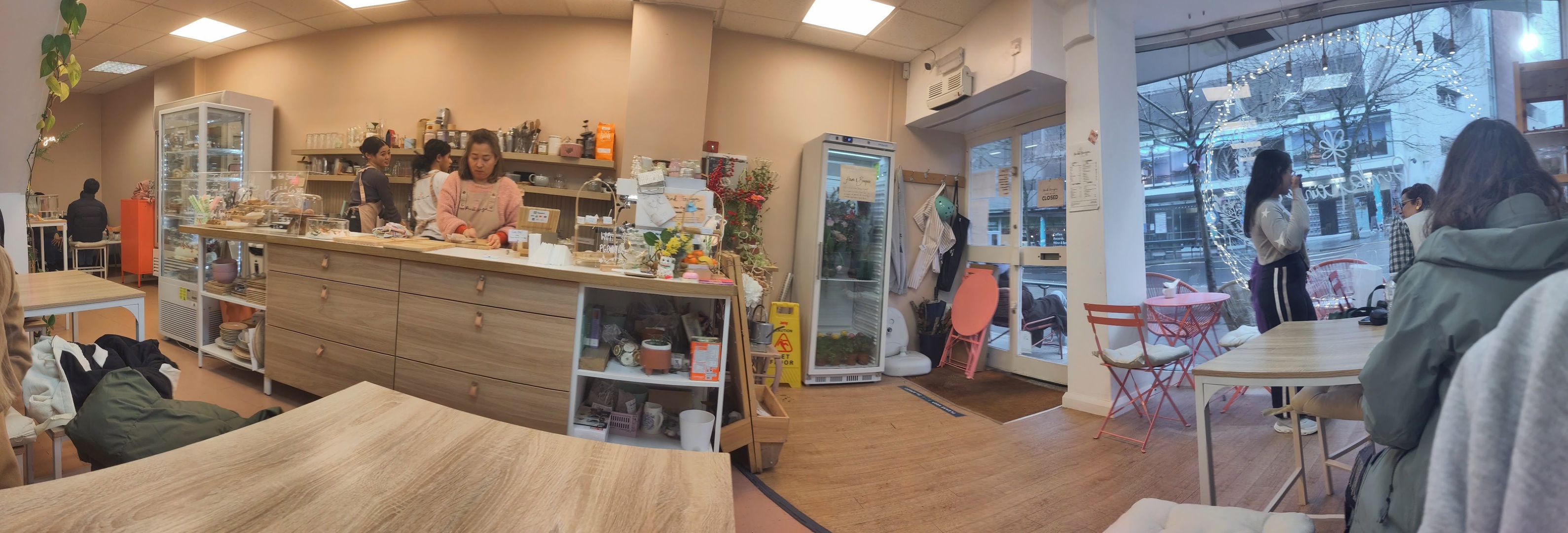 Pink Ginger Flower Café interior