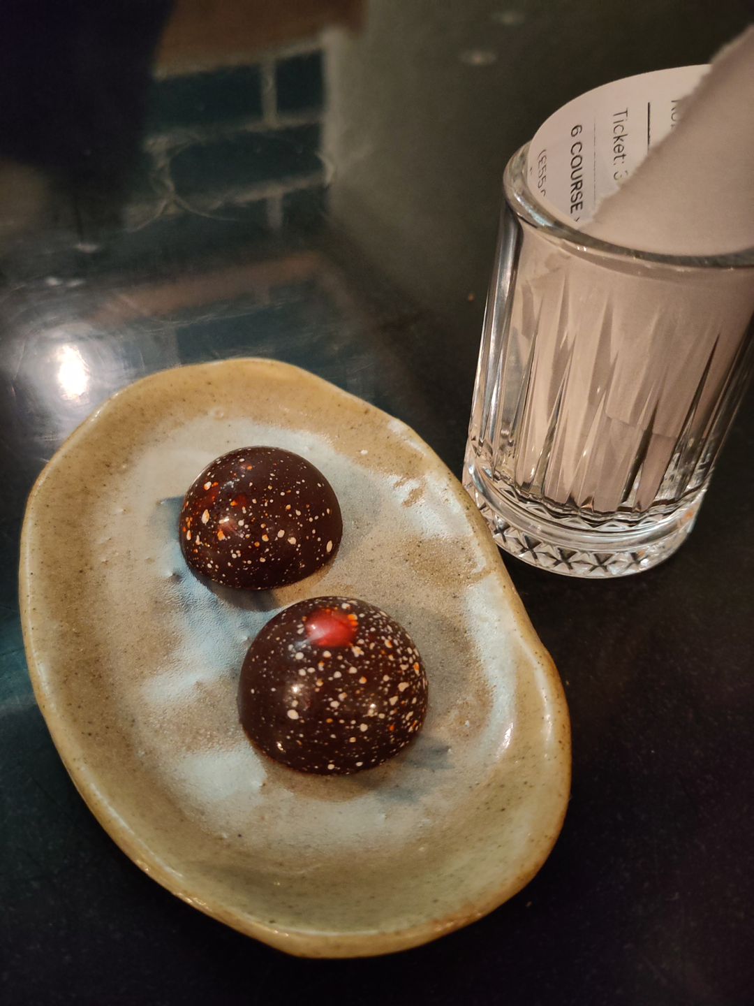 Black orange chocolate