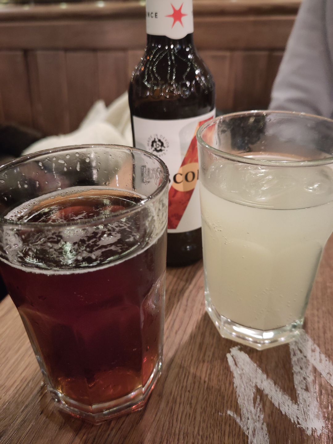 Half pint bitter, Luscombe ginger beer