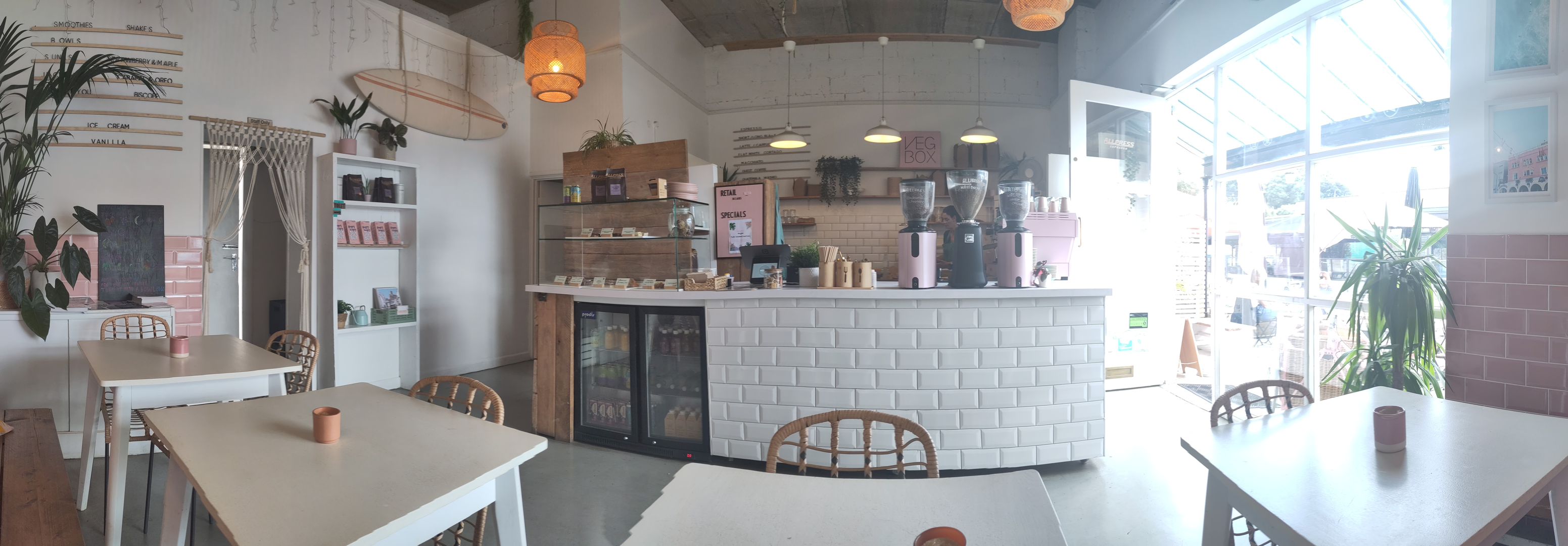 Veg Box Café interior